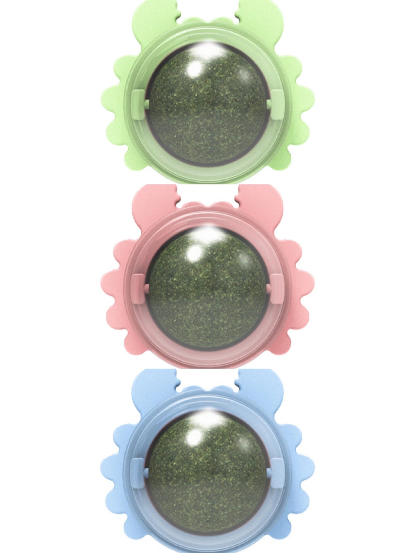 1PC Natural Cats Candy Snack Ball Rotatable Toy Catnip Pure Cat Molar Toothpaste Edible Bolus Teeth Cleaning Bite-Resistant Toys