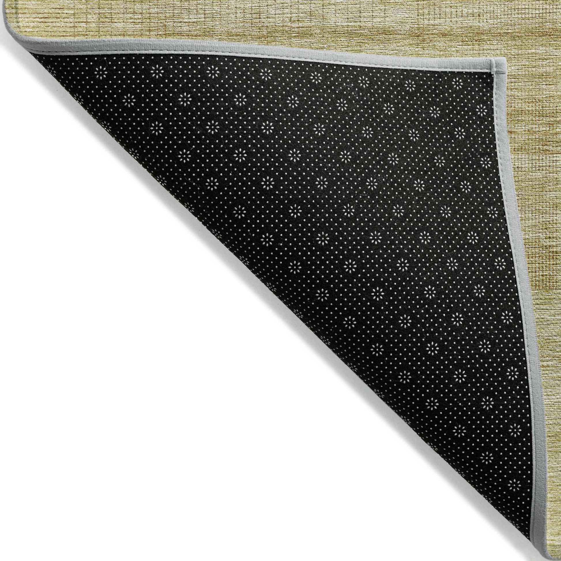 5' X 8' Gold Wheat And Beige Striped Washable Indoor Outdoor Area Rug-3