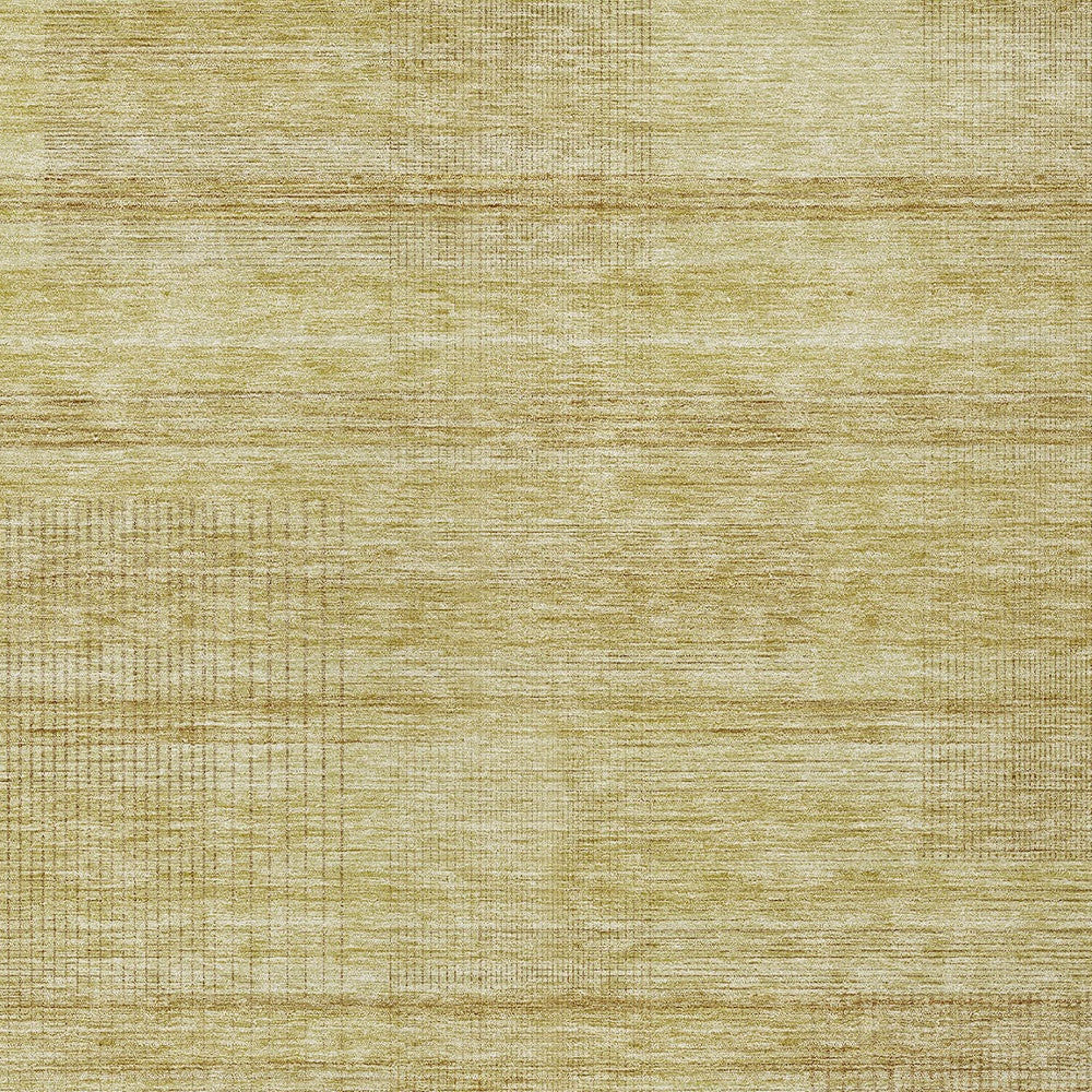 5' X 8' Gold Wheat And Beige Striped Washable Indoor Outdoor Area Rug-5