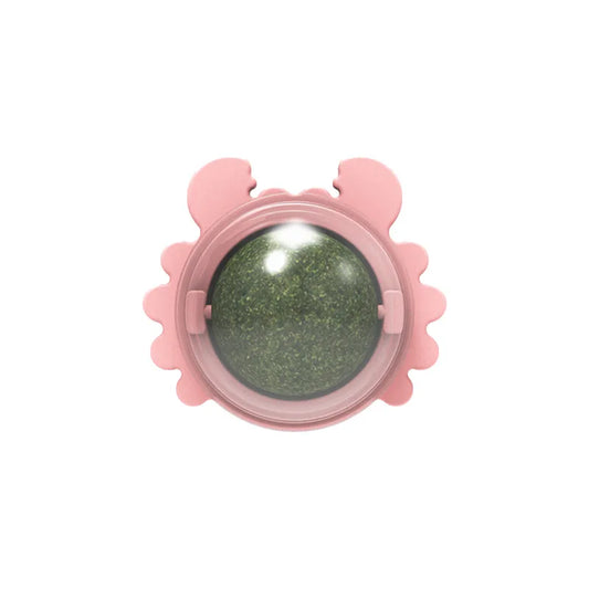 1PC Natural Cats Candy Snack Ball Rotatable Toy Catnip Pure Cat Molar Toothpaste Edible Bolus Teeth Cleaning Bite-Resistant Toys